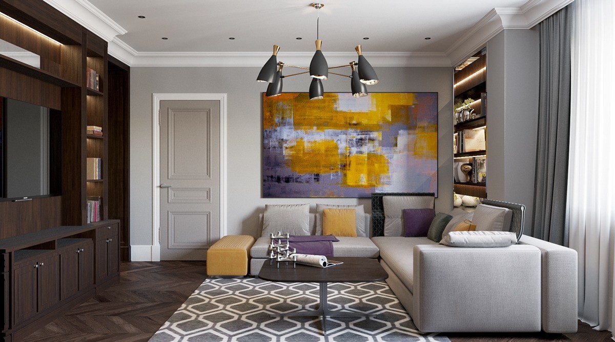 Artwork displayed in a modern interior placement.