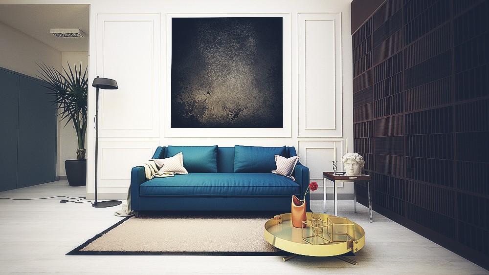 Artwork displayed in a boutique placement setting.